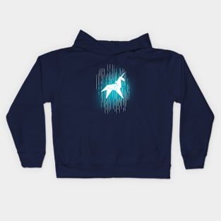 Unicorn in the Rain Kids Hoodie